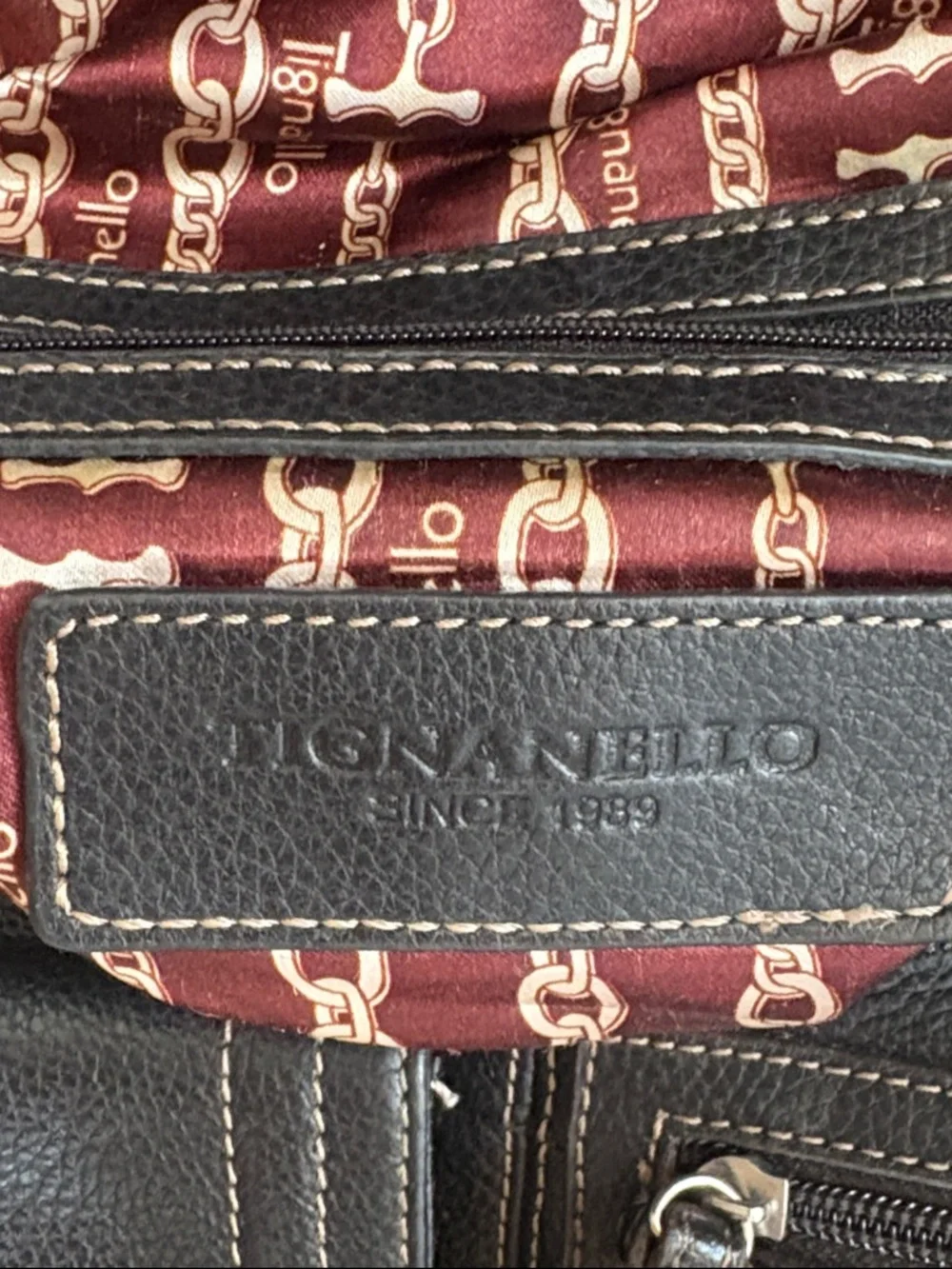 Tignanello leather backpack